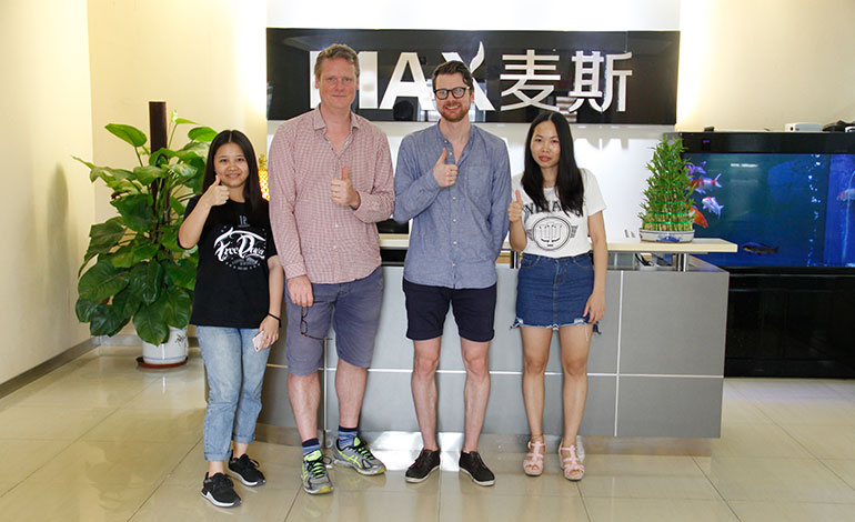 廣交會專題瑞典客戶Daniel Peter參觀麥斯