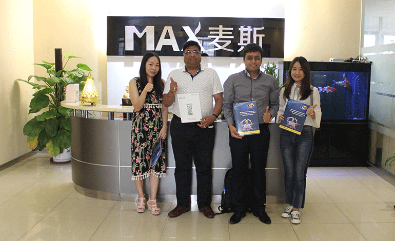 客戶見證/印度客商Ankush參觀麥斯！