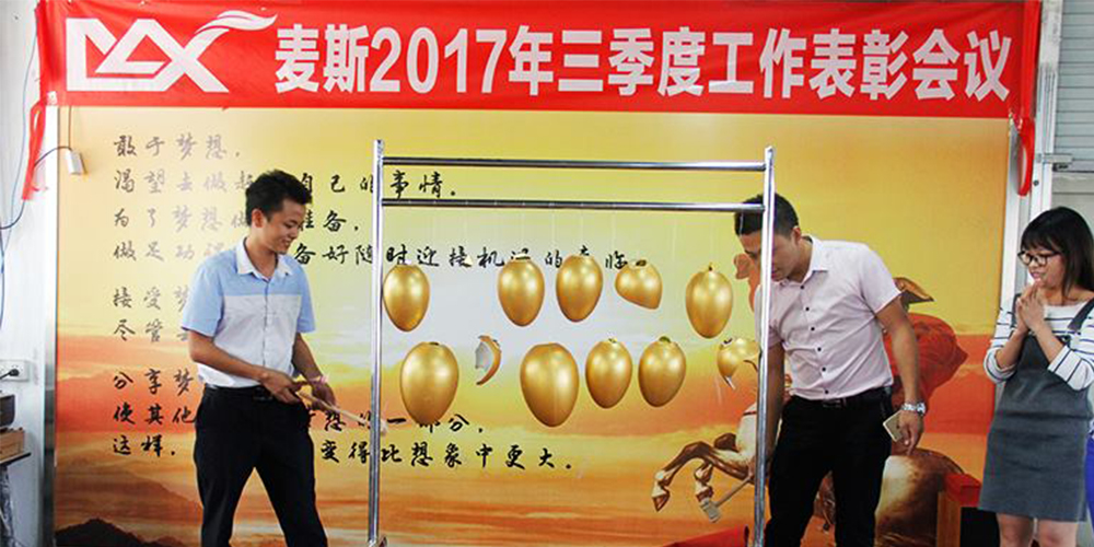 麥斯2017年三季度工作表彰會議