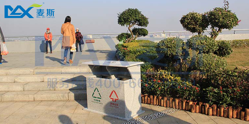 南沙濕地采購大理石垃圾桶