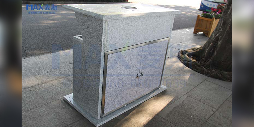 南沙濕地采購大理石垃圾桶